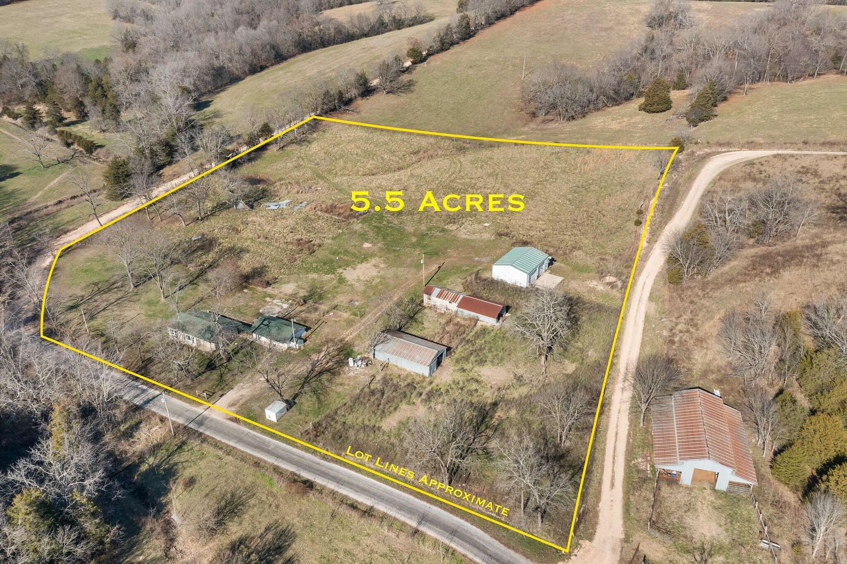 5.6 Acres of Residential Land with Home for Sale in Marionville, Missouri