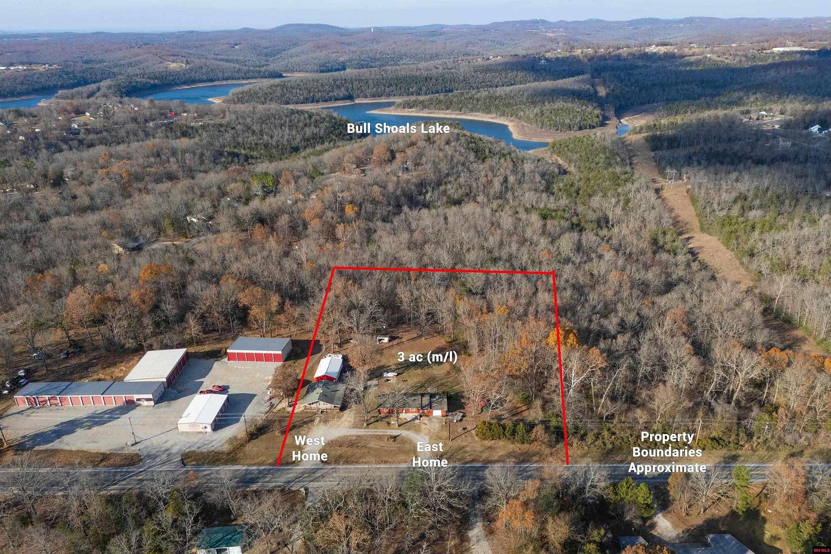 3 Acres of Residential Land with Home for Sale in Midway, Arkansas