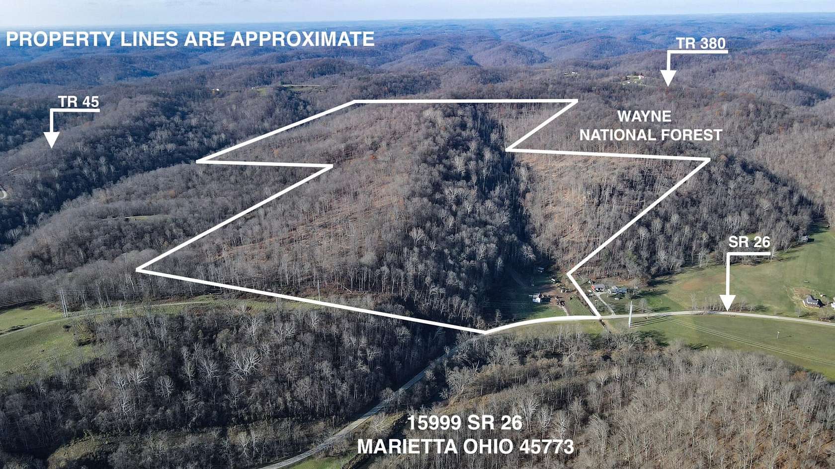 160.4 Acres of Recreational Land for Sale in Marietta, Ohio