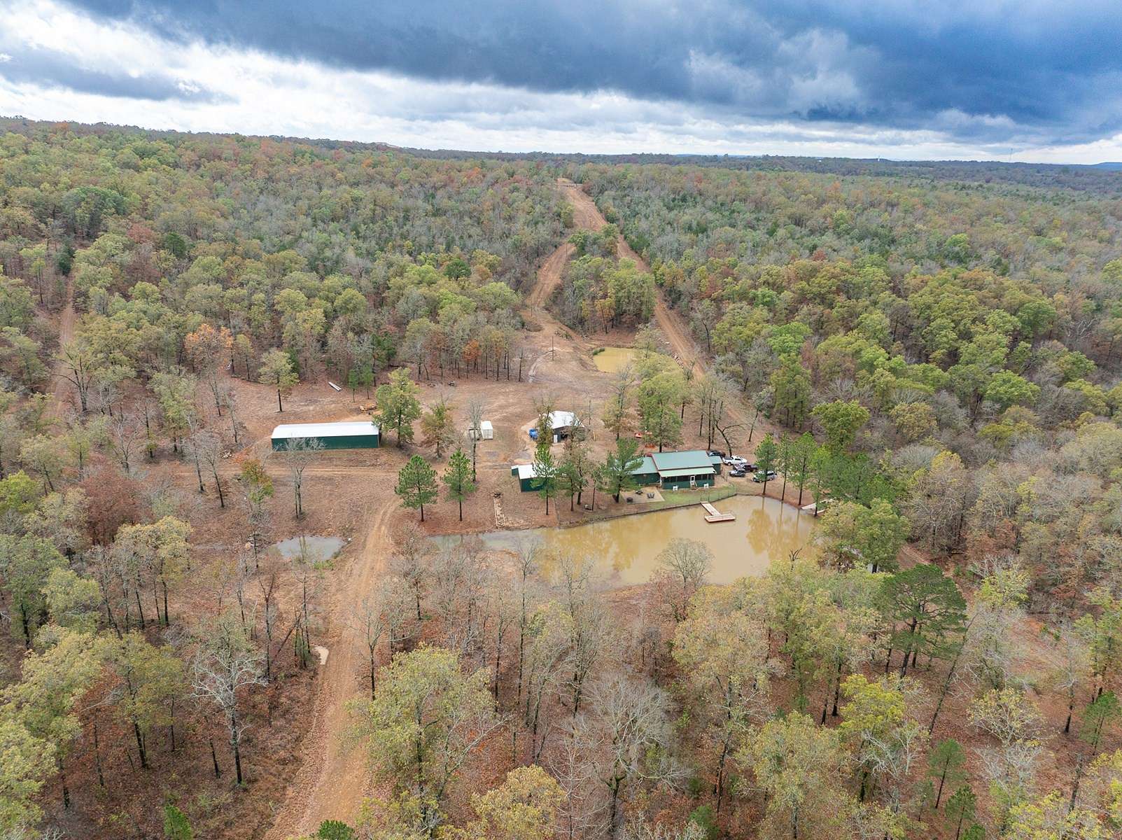 716 Acres of Land with Home for Sale in Marble City, Oklahoma