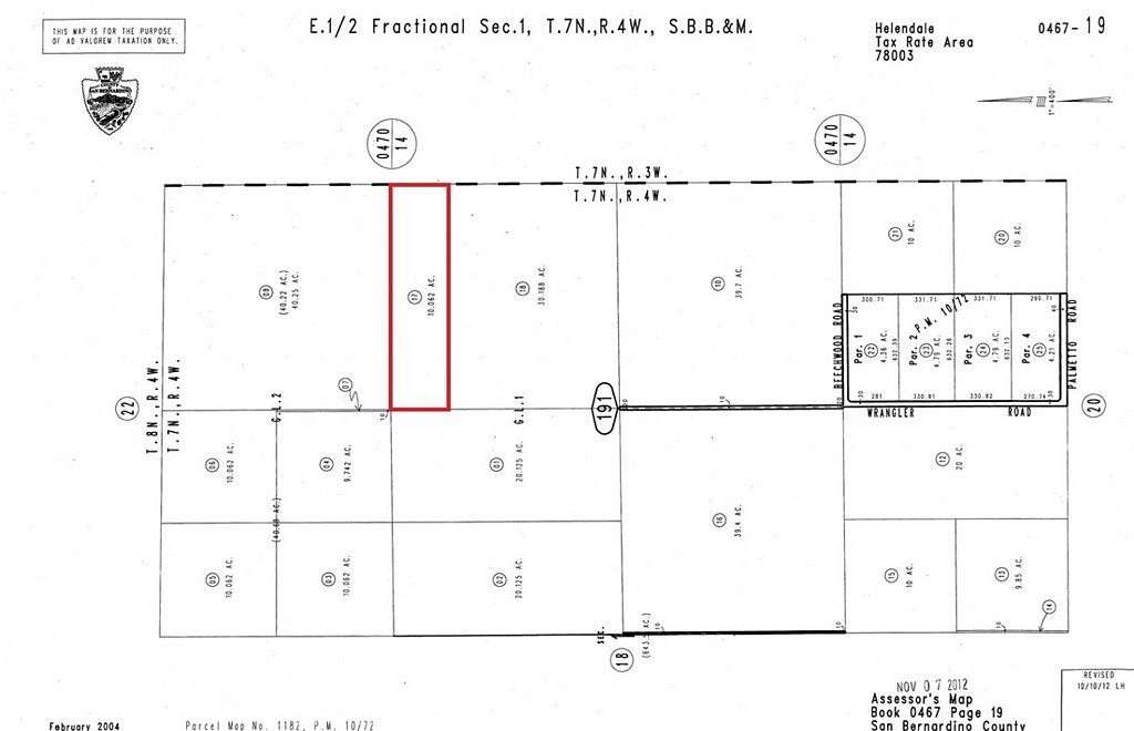 10.062 Acres of Land for Sale in Helendale, California