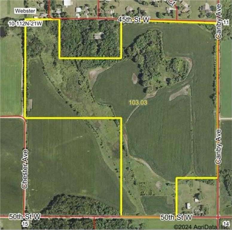 103.03 Acres of Recreational Land & Farm for Sale in Webster Township, Minnesota