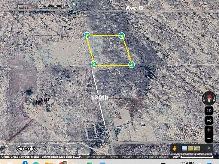 7.8 Acres of Land for Sale in Lancaster, California