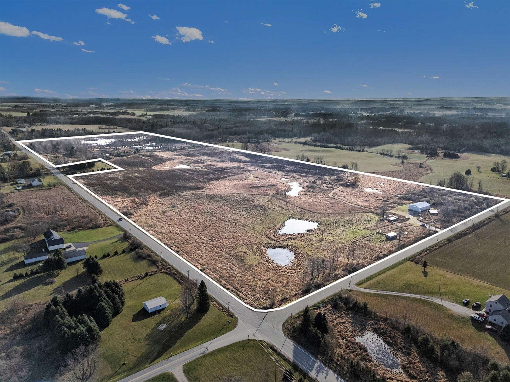 76.7 Acres of Land for Sale in Scottville, Michigan