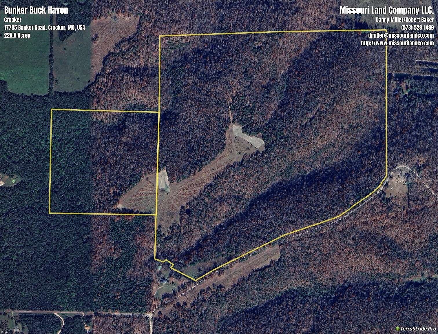 228 Acres of Land for Sale in Crocker, Missouri