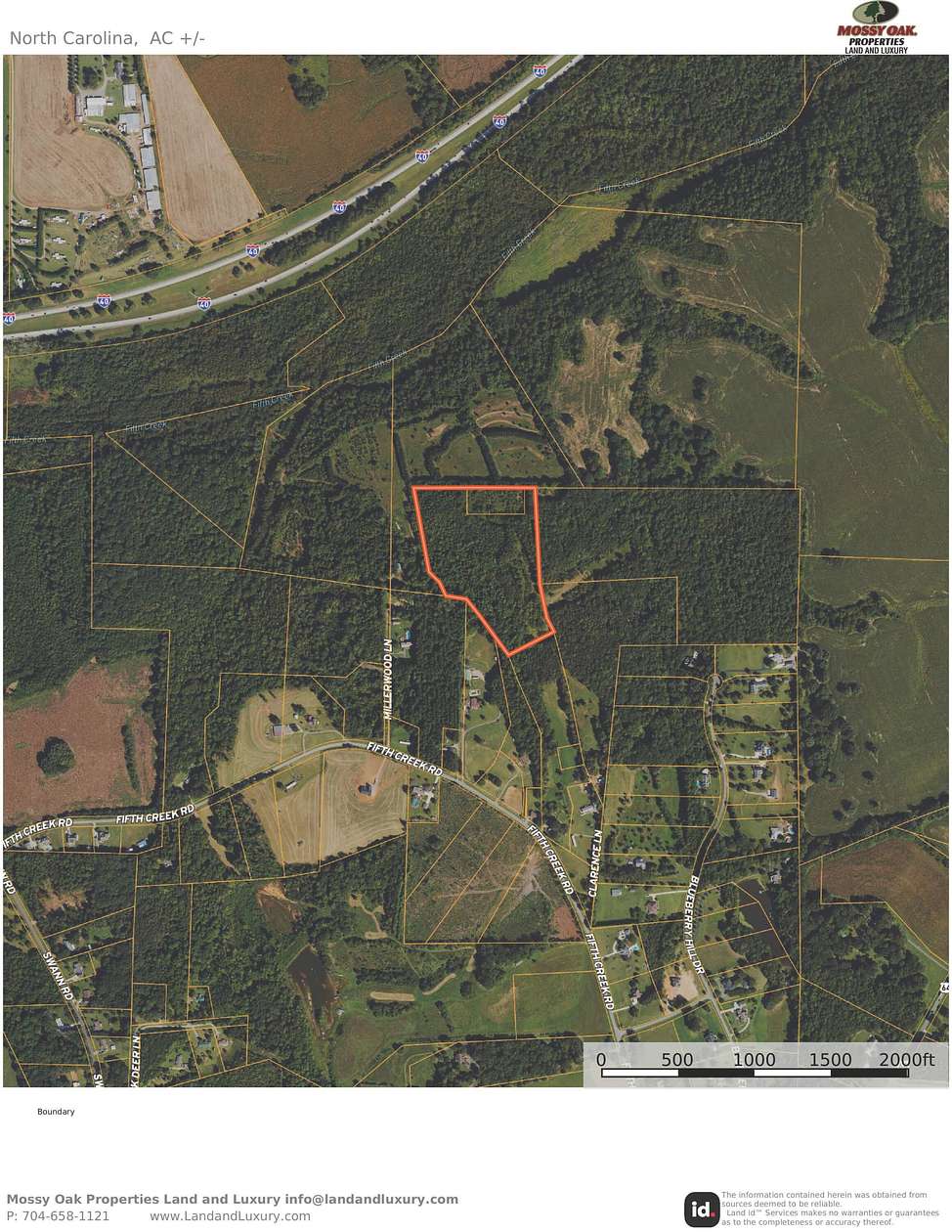 15.34 Acres of Recreational Land for Sale in Statesville, North Carolina