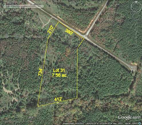 7.56 Acres of Land for Sale in Meredithville, Virginia