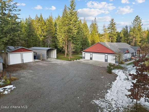 9.56 Acres of Residential Land with Home for Sale in Rathdrum, Idaho