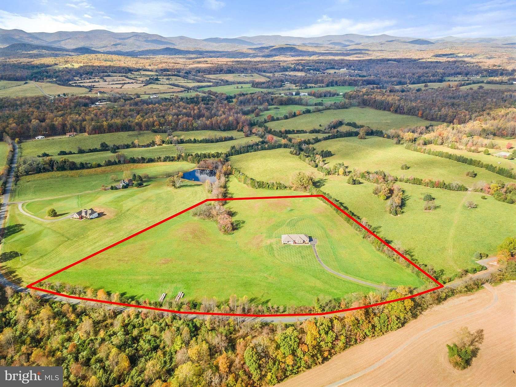 19.57 Acres of Land with Home for Sale in Reva, Virginia