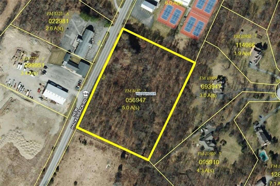 4.96 Acres of Commercial Land for Sale in Wappinger Town, New York