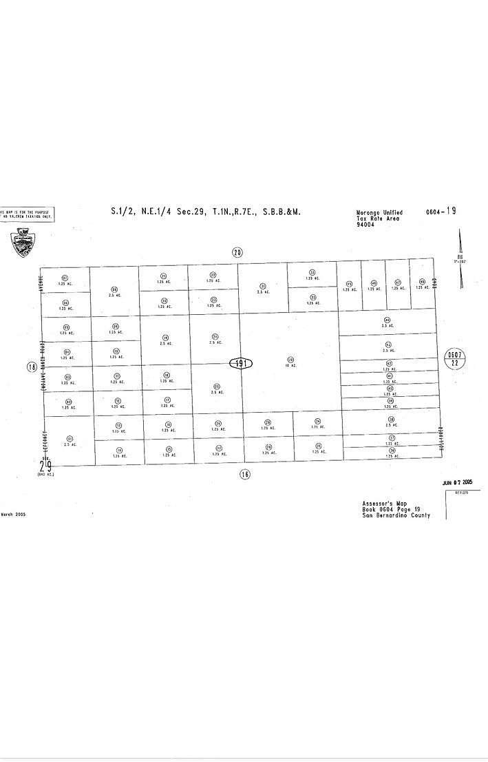 1.25 Acres of Residential Land for Sale in Joshua Tree, California