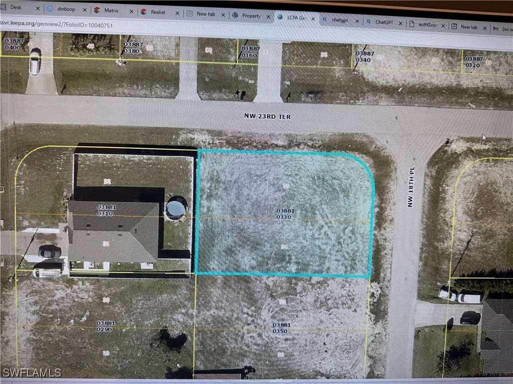 0.249 Acres of Residential Land for Sale in Cape Coral, Florida