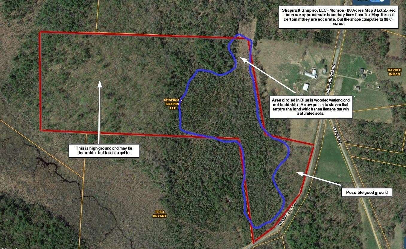 80 Acres of Recreational Land for Sale in Monroe, Maine