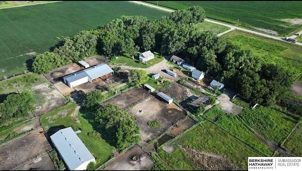 9.87 Acres of Land with Home for Sale in Columbus, Nebraska