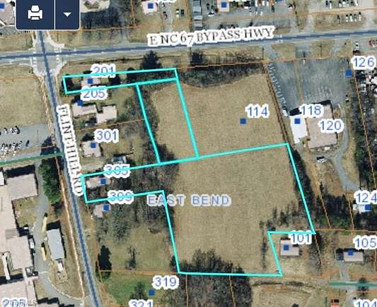 3.872 Acres of Mixed-Use Land for Sale in East Bend, North Carolina