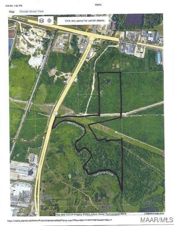 59 Acres of Agricultural Land for Sale in Montgomery, Alabama