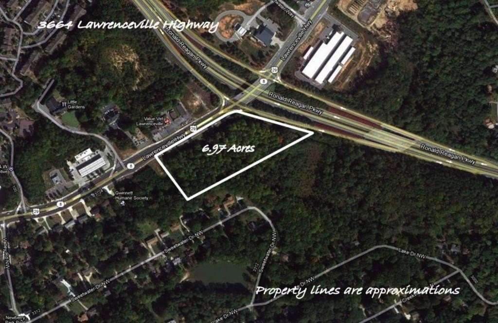 6.97 Acres of Commercial Land for Sale in Lawrenceville, Georgia