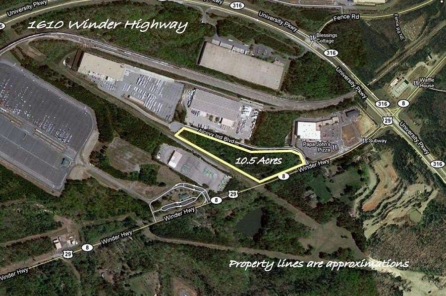 10.5 Acres of Commercial Land for Sale in Dacula, Georgia