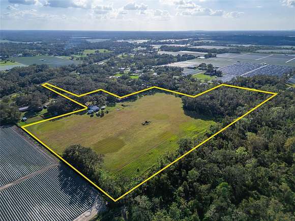 17.6 Acres of Land with Home for Sale in Plant City, Florida