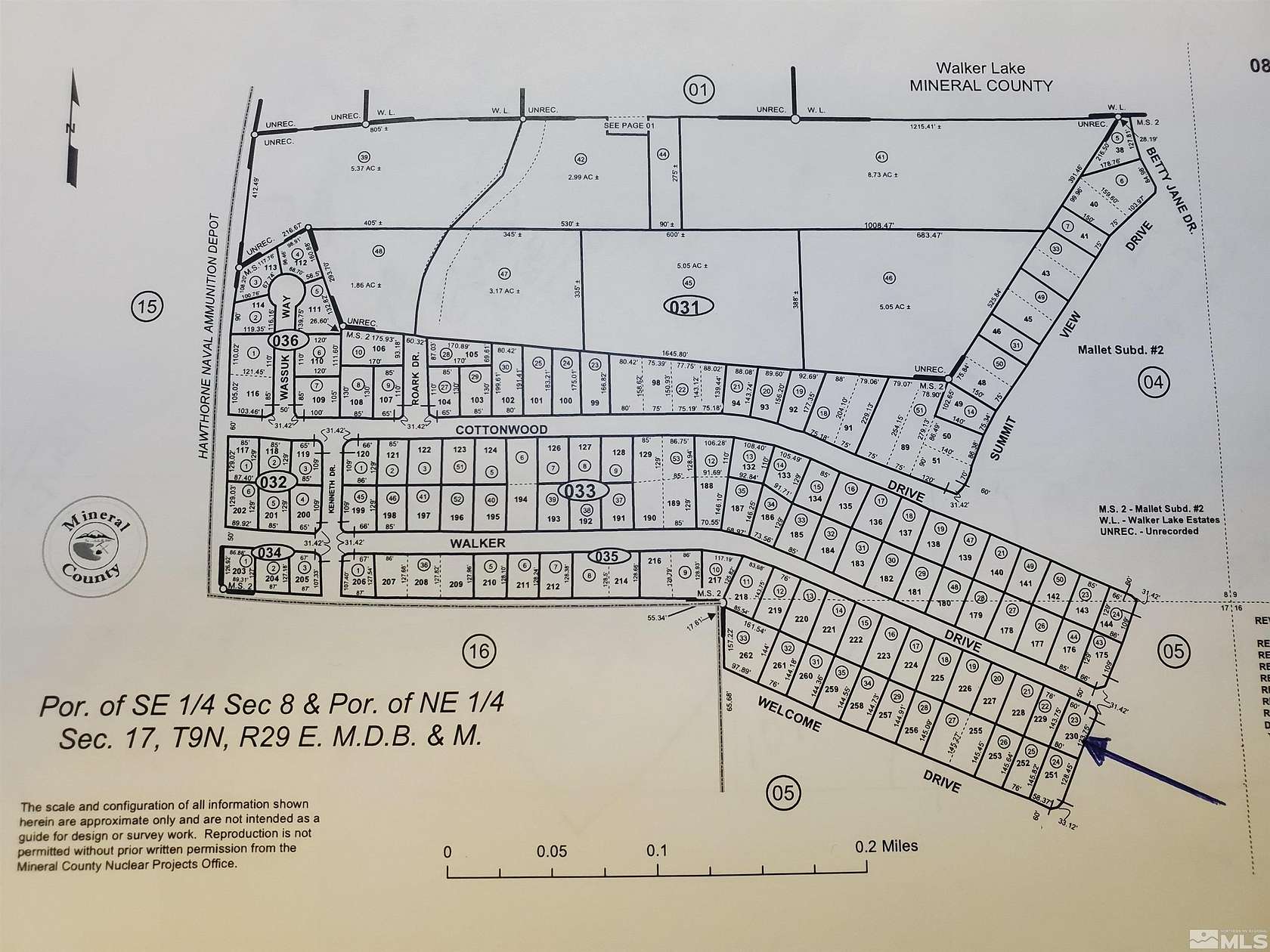 0.26 Acres of Residential Land for Sale in Walker Lake, Nevada