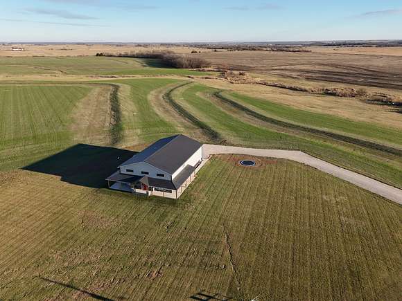 156 Acres of Land with Home for Sale in Overbrook, Kansas