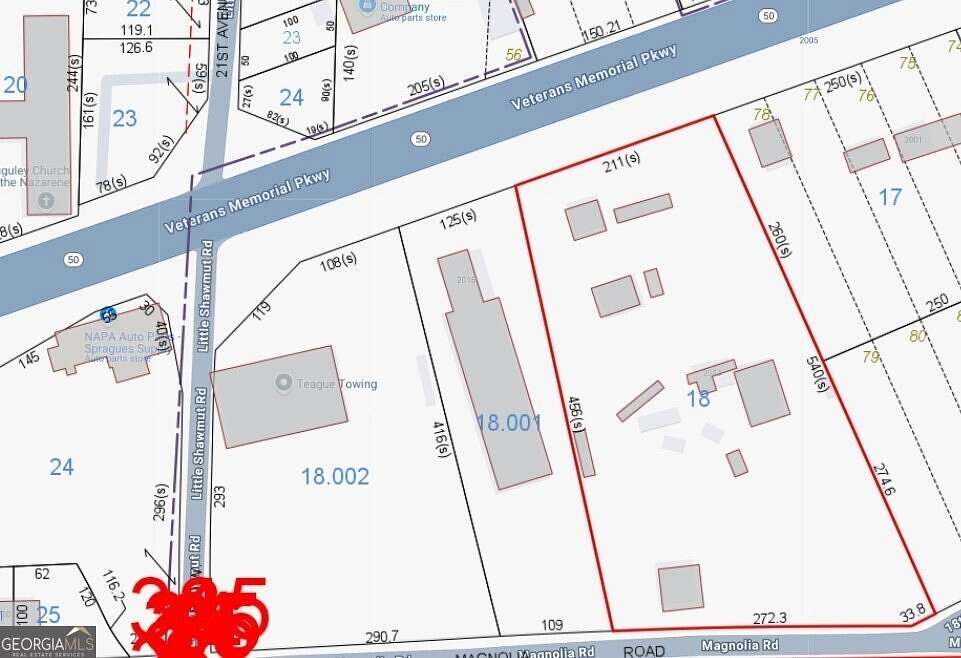 3 Acres of Improved Commercial Land for Sale in Lanett, Alabama