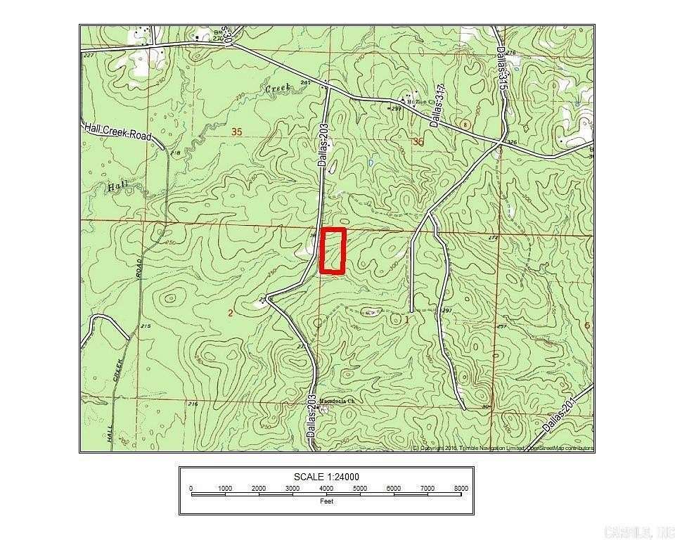 20 Acres of Recreational Land for Sale in Princeton, Arkansas