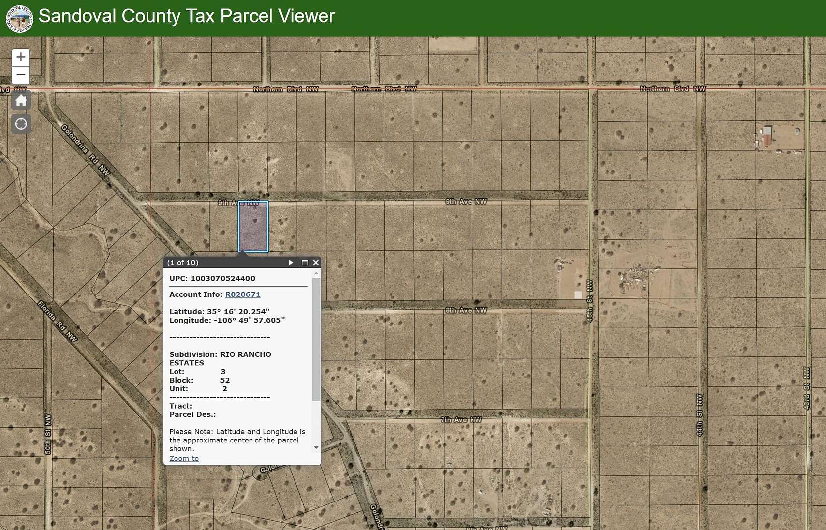 1 Acre of Land for Sale in Rio Rancho, New Mexico