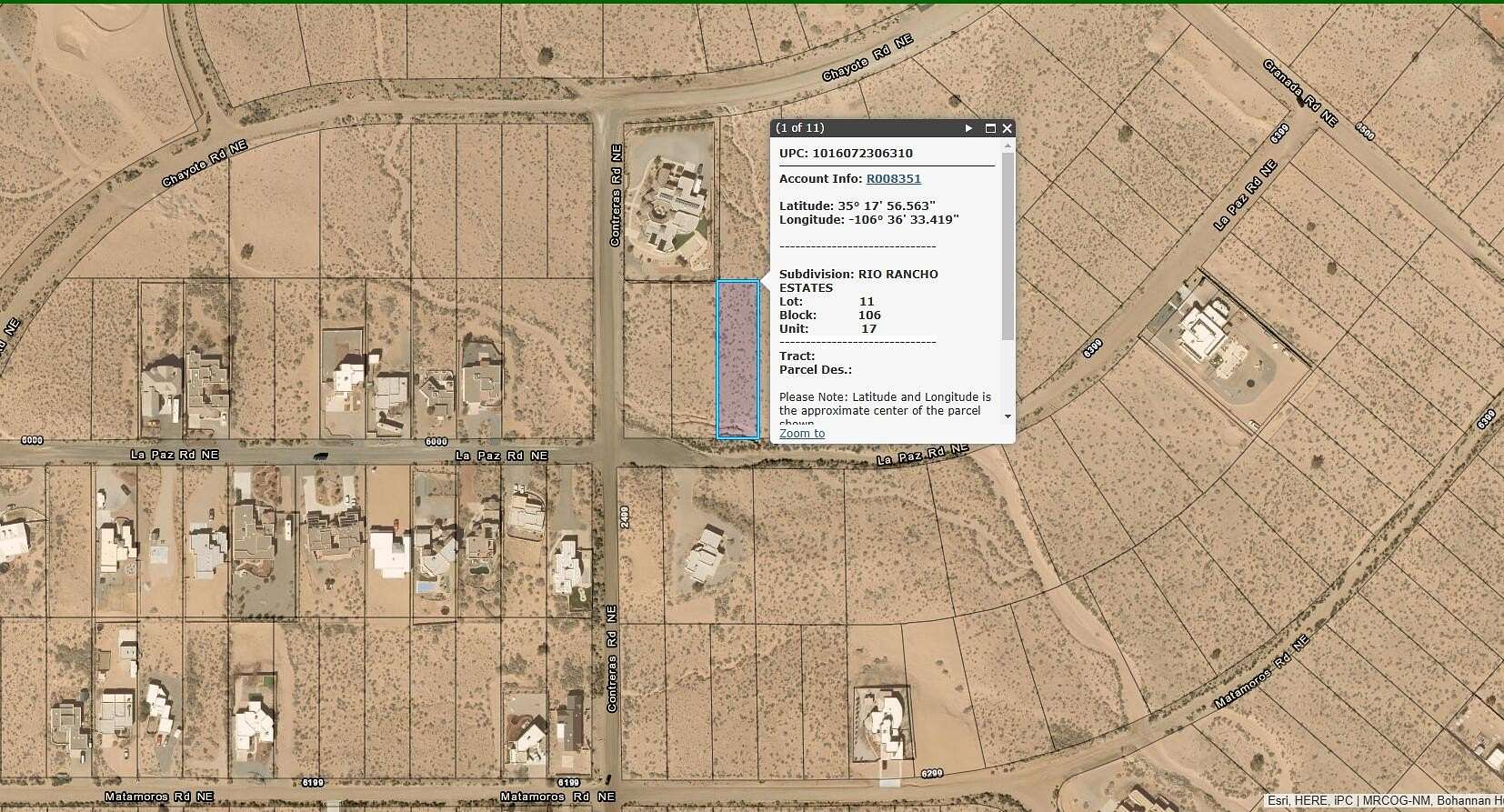 0.5 Acres of Residential Land for Sale in Rio Rancho, New Mexico