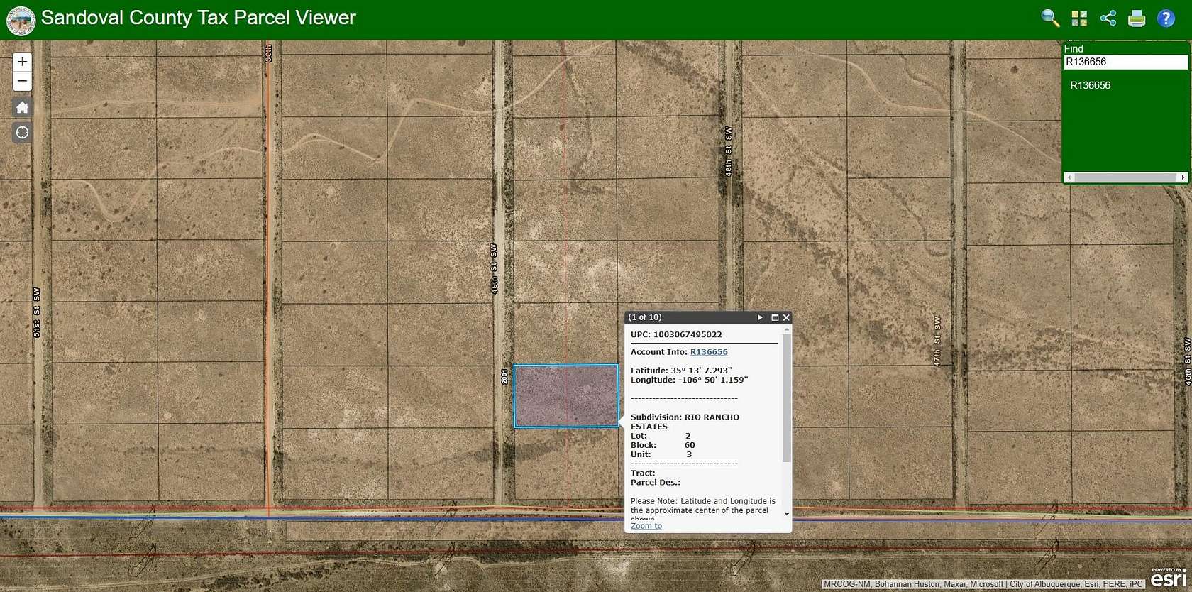 1 Acre of Land for Sale in Rio Rancho, New Mexico