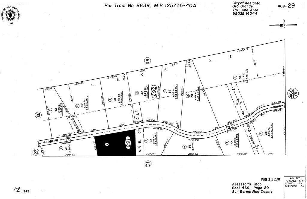 2.5 Acres of Residential Land for Sale in Adelanto, California