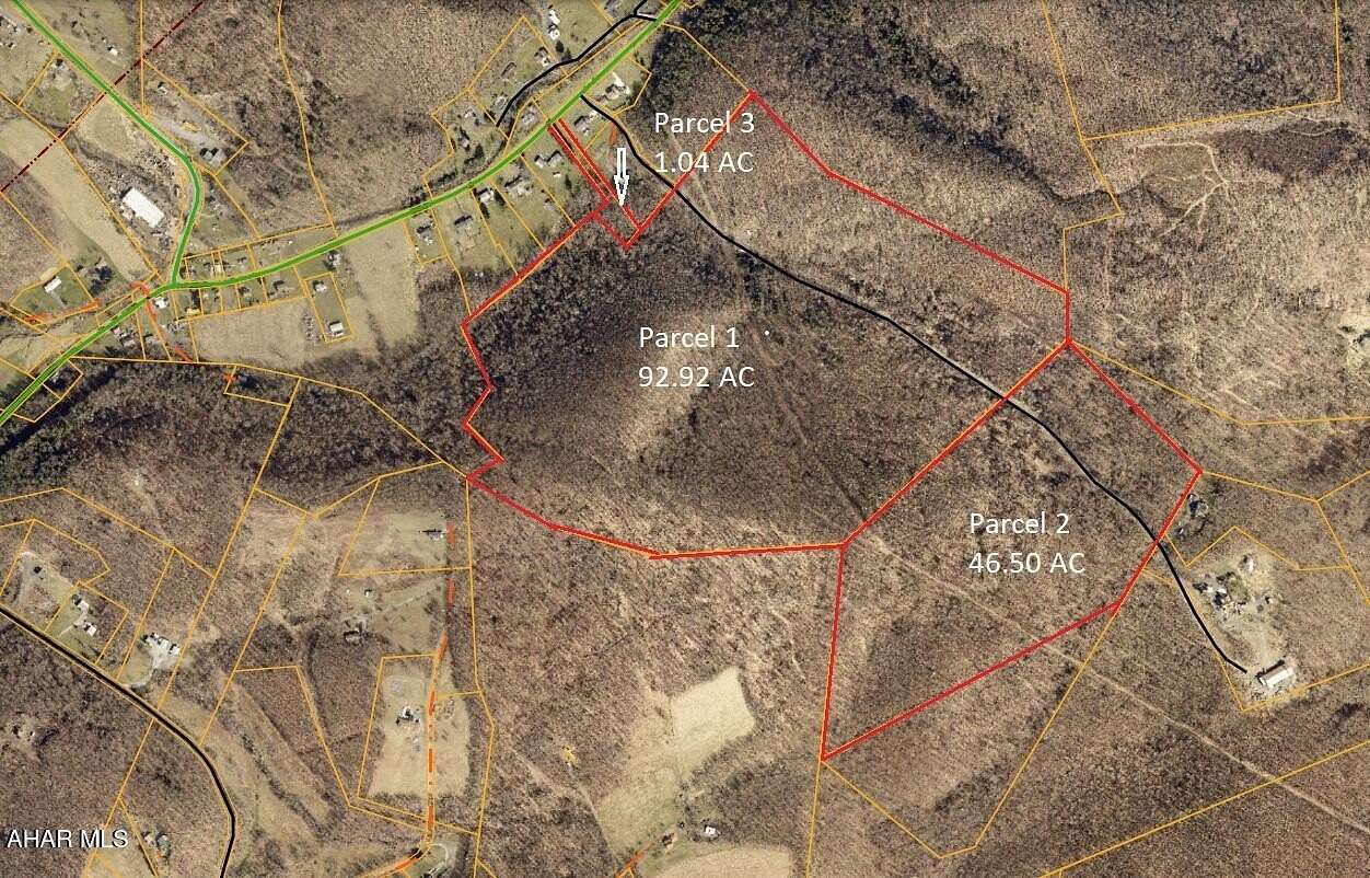 93 Acres of Recreational Land for Sale in Duncansville, Pennsylvania
