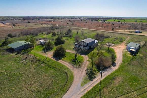 11.68 Acres of Land with Home for Sale in Blair, Oklahoma