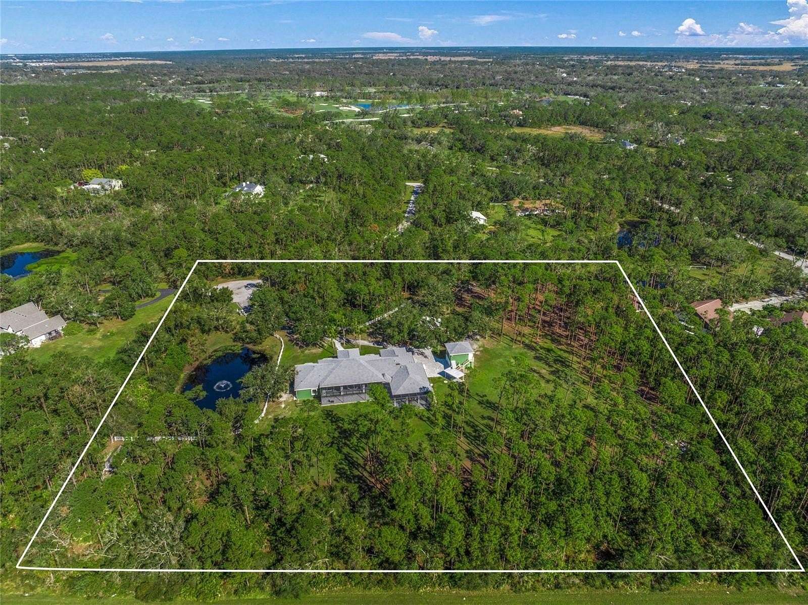 6.35 Acres of Residential Land with Home for Sale in Sarasota, Florida