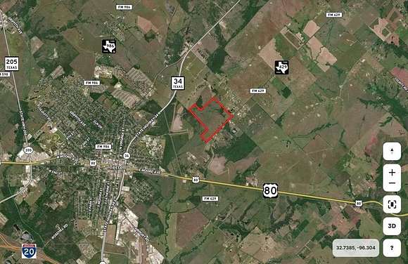 188.237 Acres of Land for Sale in Terrell, Texas