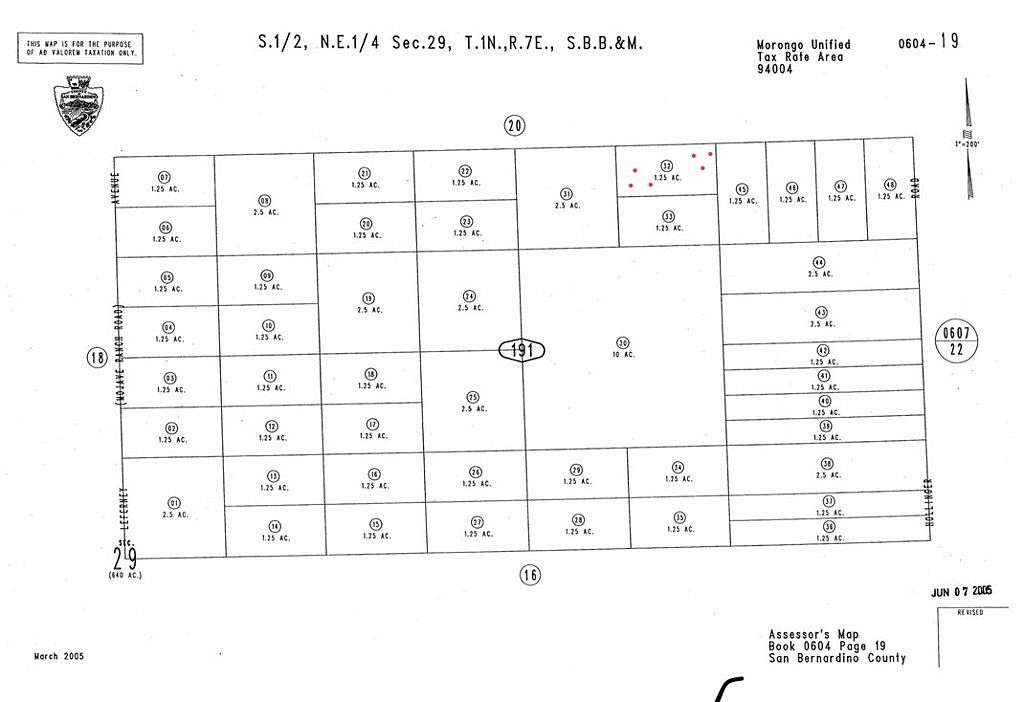 1.25 Acres of Residential Land for Sale in Joshua Tree, California