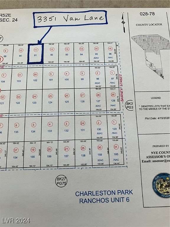 0.92 Acres of Residential Land for Sale in Pahrump, Nevada