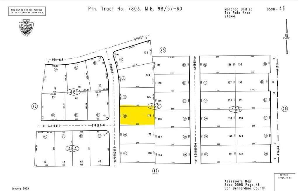 0.491 Acres of Residential Land for Sale in Yucca Valley, California