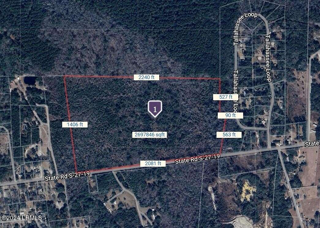 61.49 Acres of Agricultural Land for Sale in Ridgeland, South Carolina