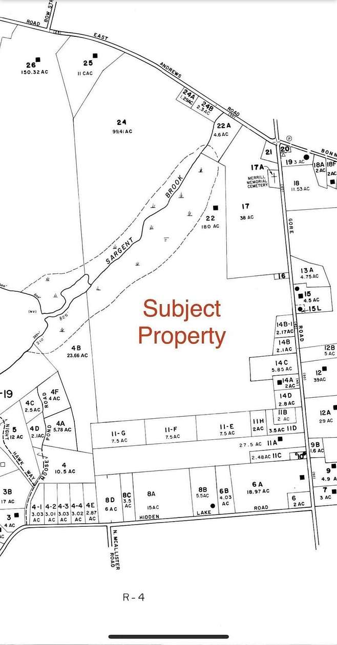 180 Acres of Recreational Land for Sale in Otisfield Town, Maine