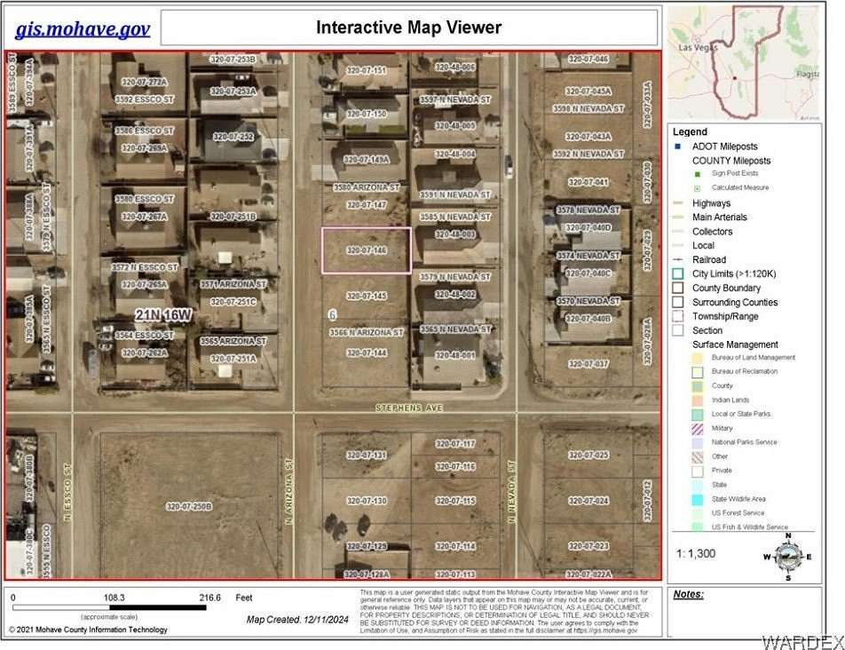 0.11 Acres of Residential Land for Sale in Kingman, Arizona