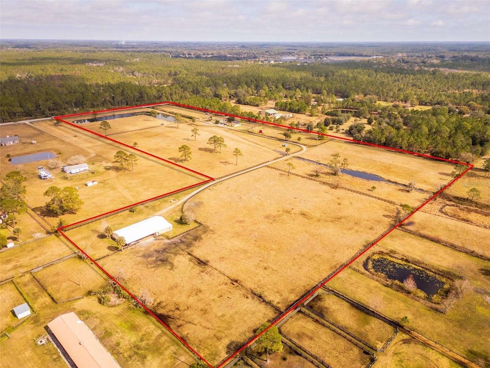 25.6 Acres of Land with Home for Sale in Pierson, Florida