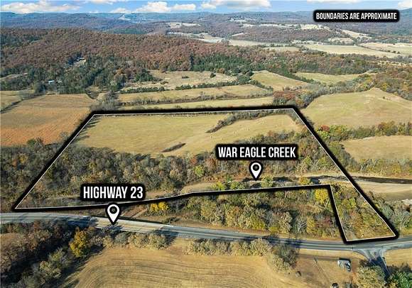 26.82 Acres of Recreational Land & Farm for Sale in Huntsville, Arkansas