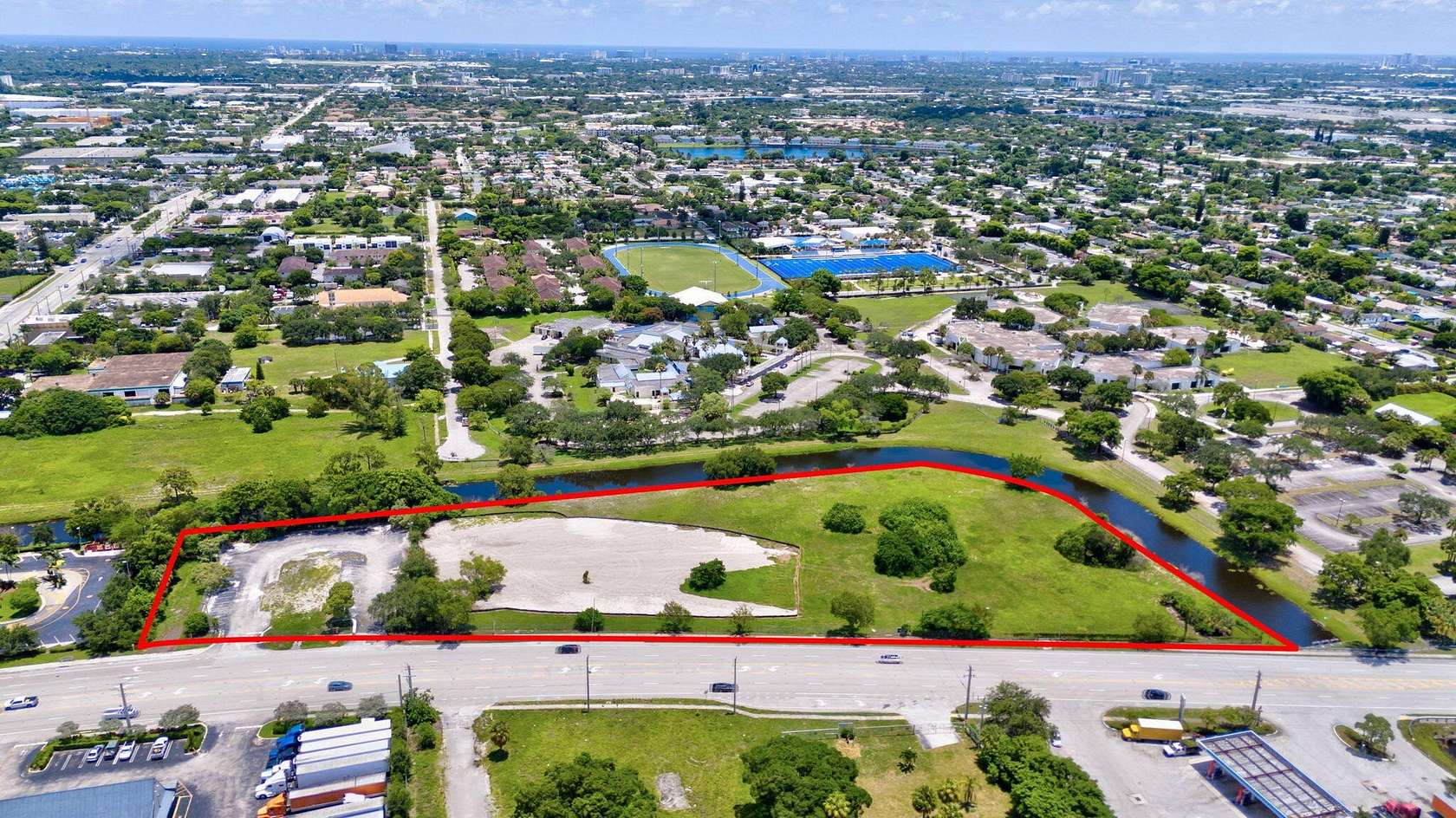 5.36 Acres of Mixed-Use Land for Sale in Pompano Beach, Florida