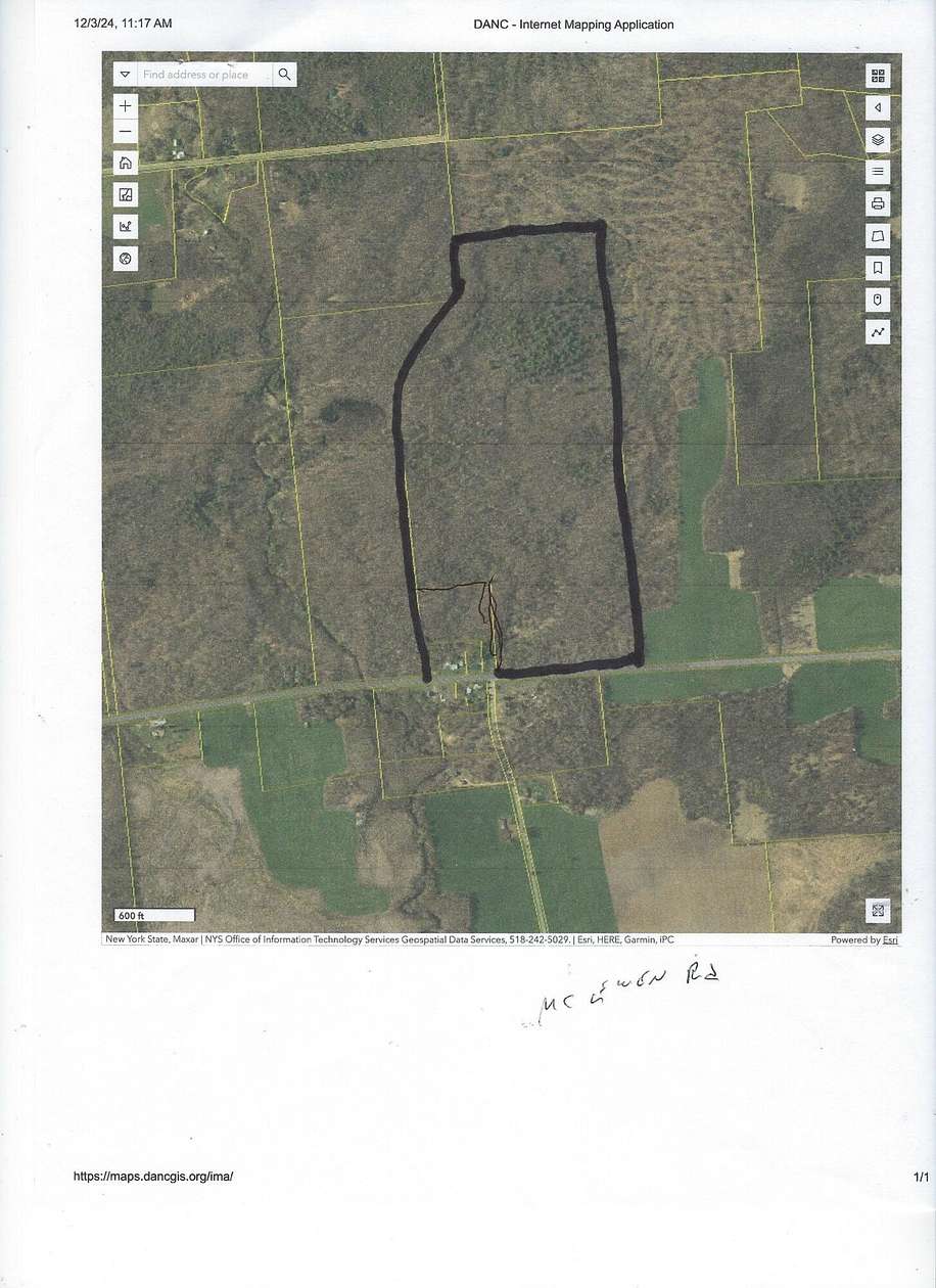 98 Acres of Recreational Land & Farm for Sale in North Lawrence, New York