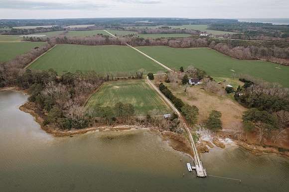 125 Acres of Agricultural Land with Home for Sale in Eastville, Virginia