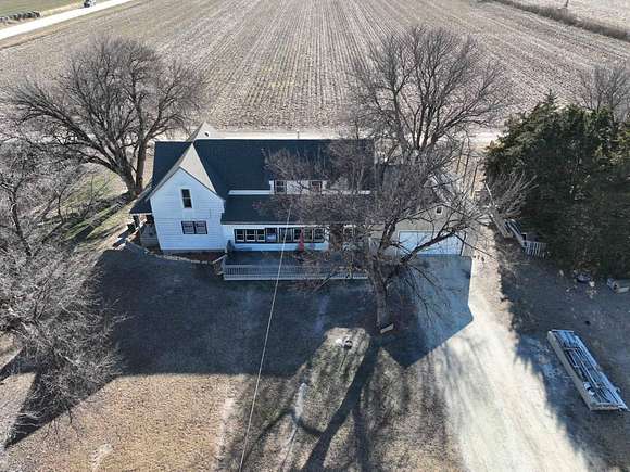 11.9 Acres of Land with Home for Sale in Gaylord, Kansas