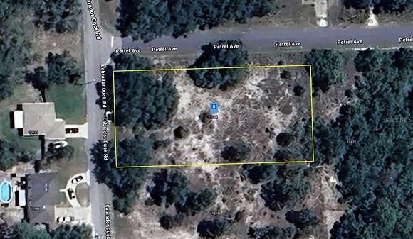 0.74 Acres of Land for Sale in Weeki Wachee, Florida