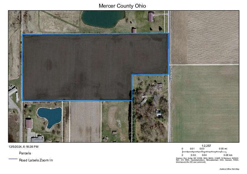 9.25 Acres of Land for Sale in Rockford, Ohio