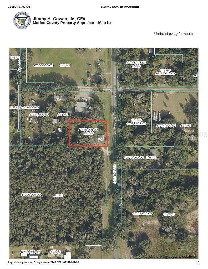 0.99 Acres of Commercial Land for Sale in Summerfield, Florida